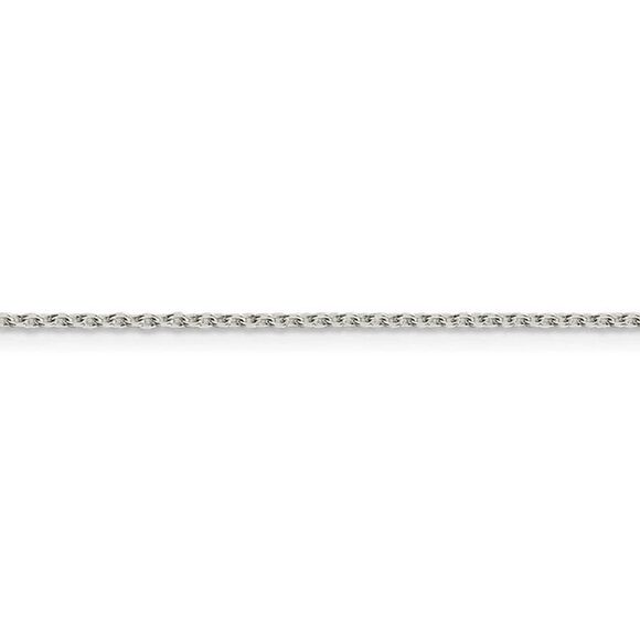 1.5mm, Sterling Silver Classic Solid Cable Chain Necklace, 18 Inch - Picture 4 of 8